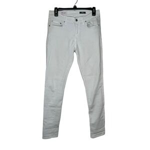 Redengine Women's Jeans Wildfire Mid-Rise Cigarette Skinny‎ Leg White Size 28